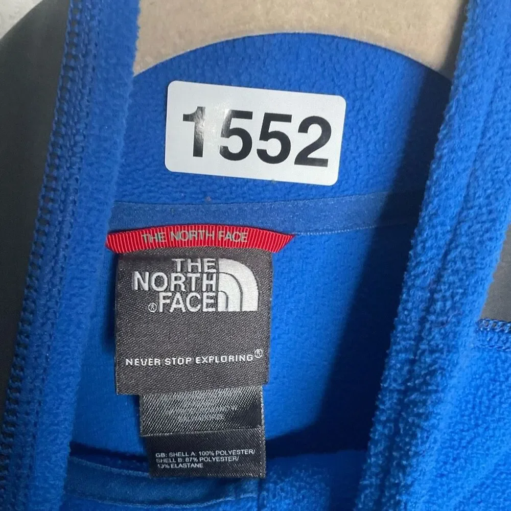 The North Face Fleece Quarter Zip Pullover Mens M Blue‎ Lightweight Sweater